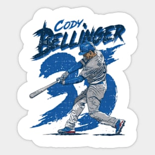 Cody Bellinger Los Angeles D Rough Sticker